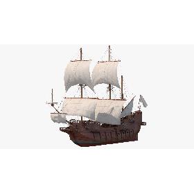 Spanish Galleon Ship 3D model